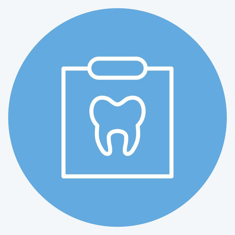 Icon X-Ray. suitable for medicine symbol. blue eyes style. simple design editable. design template vector. simple illustration vector