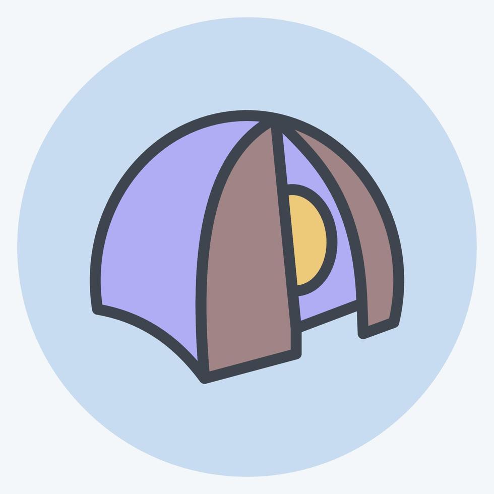 carpa de icono. adecuado para el símbolo de la educación. estilo compañero de color. diseño simple editable. vector de plantilla de diseño. ilustración sencilla