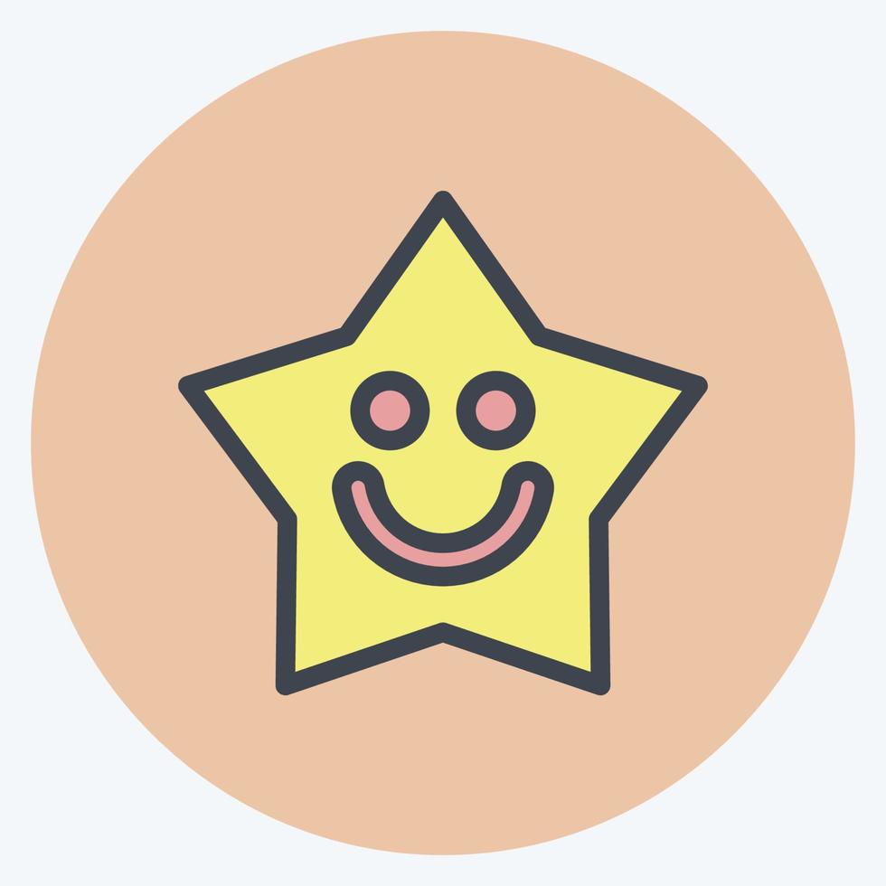 Icon Sleeping Light. suitable for Kids symbol. color mate style. simple design editable. design template vector. simple illustration vector
