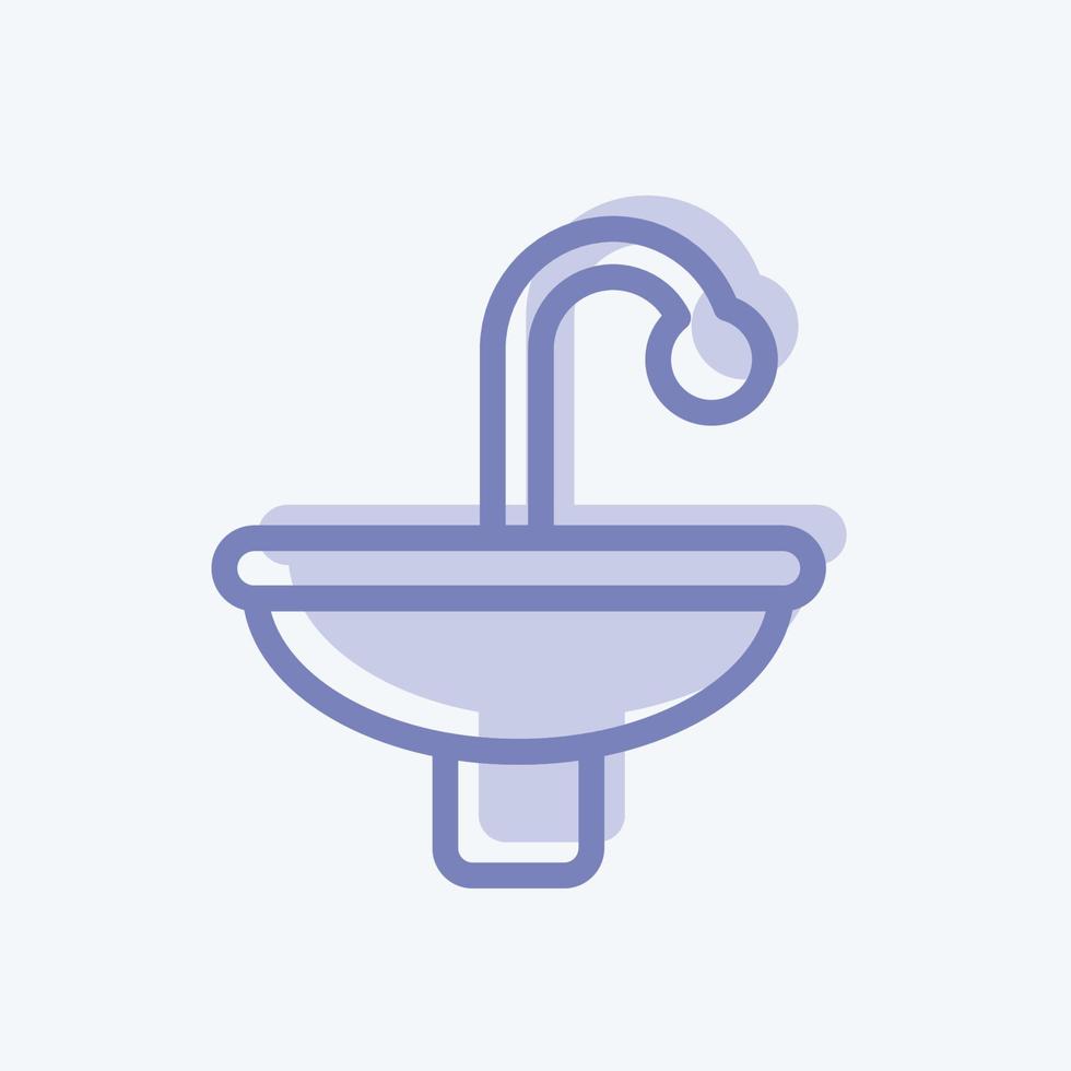 Icon Sinks. suitable for building symbol. two tone style. simple design editable. design template vector. simple illustration vector