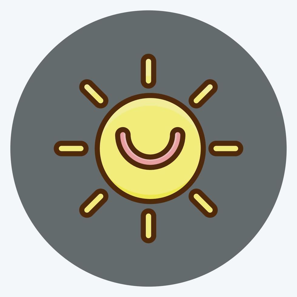 Icon Solar Power. suitable for education symbol. flat style. simple design editable. design template vector. simple illustration vector
