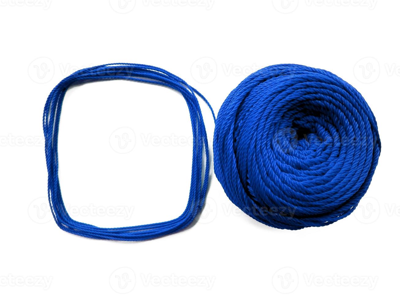 knitting Yarn circle shaped isolated on white background photo