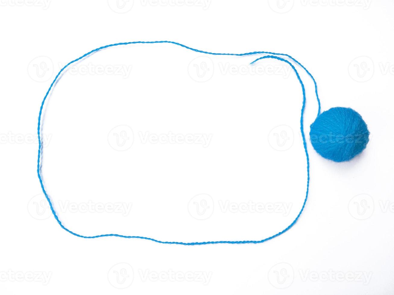 knitting Yarn circle shaped isolated on white background photo