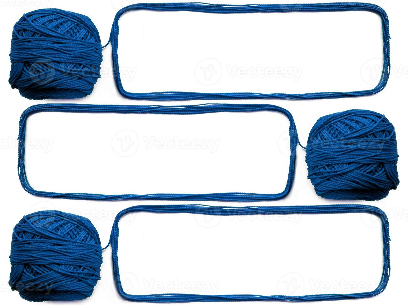 Knitting yarn for handicrafts isolated on white background photo