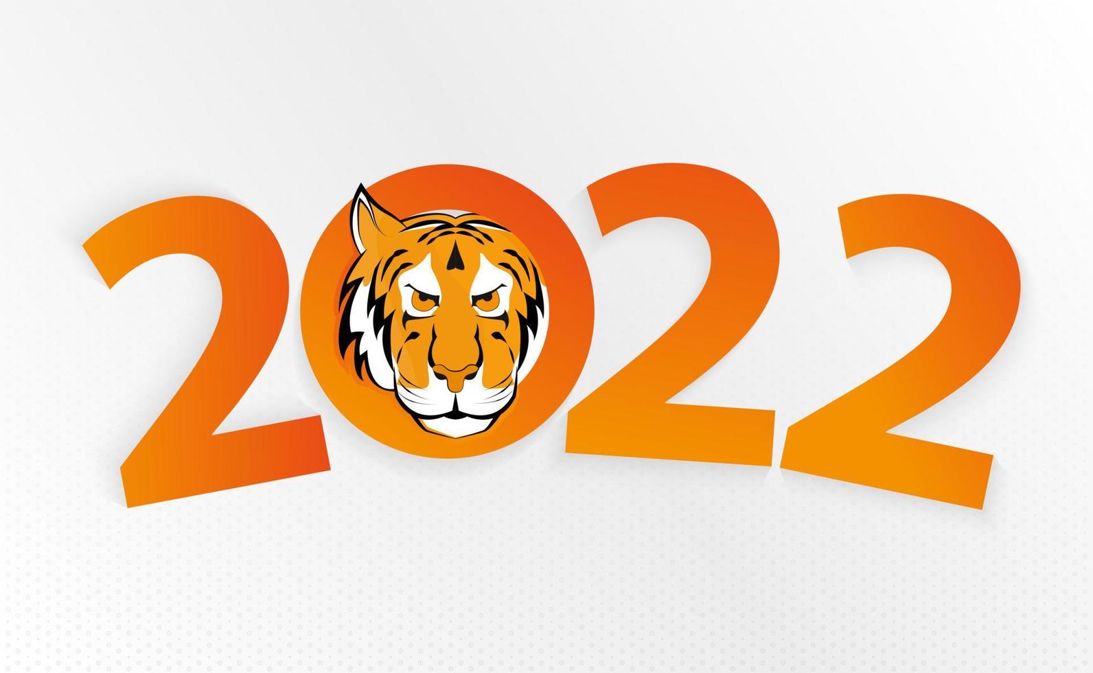 Chinese new year 2022 year of the Tiger. Chinese Zodiac-Tiger. vector