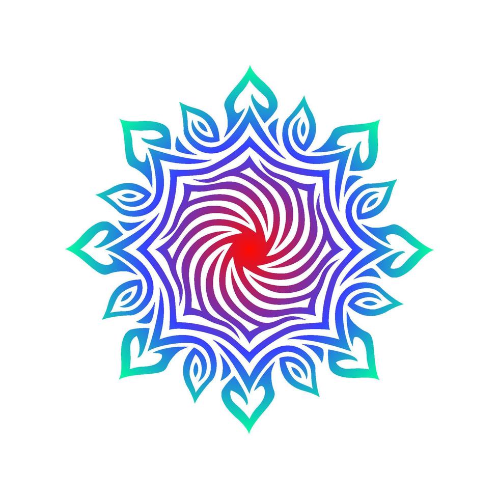 Vector floral mandala, mandala art, Ethnic Decorative Element, Indian ornament, Stylized floral round ornament