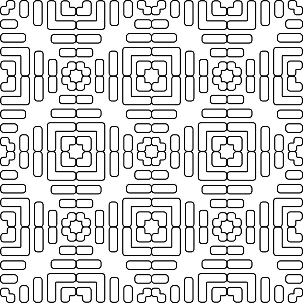 black and white sketch of flora and fauna batik. can be used for various purposes vector