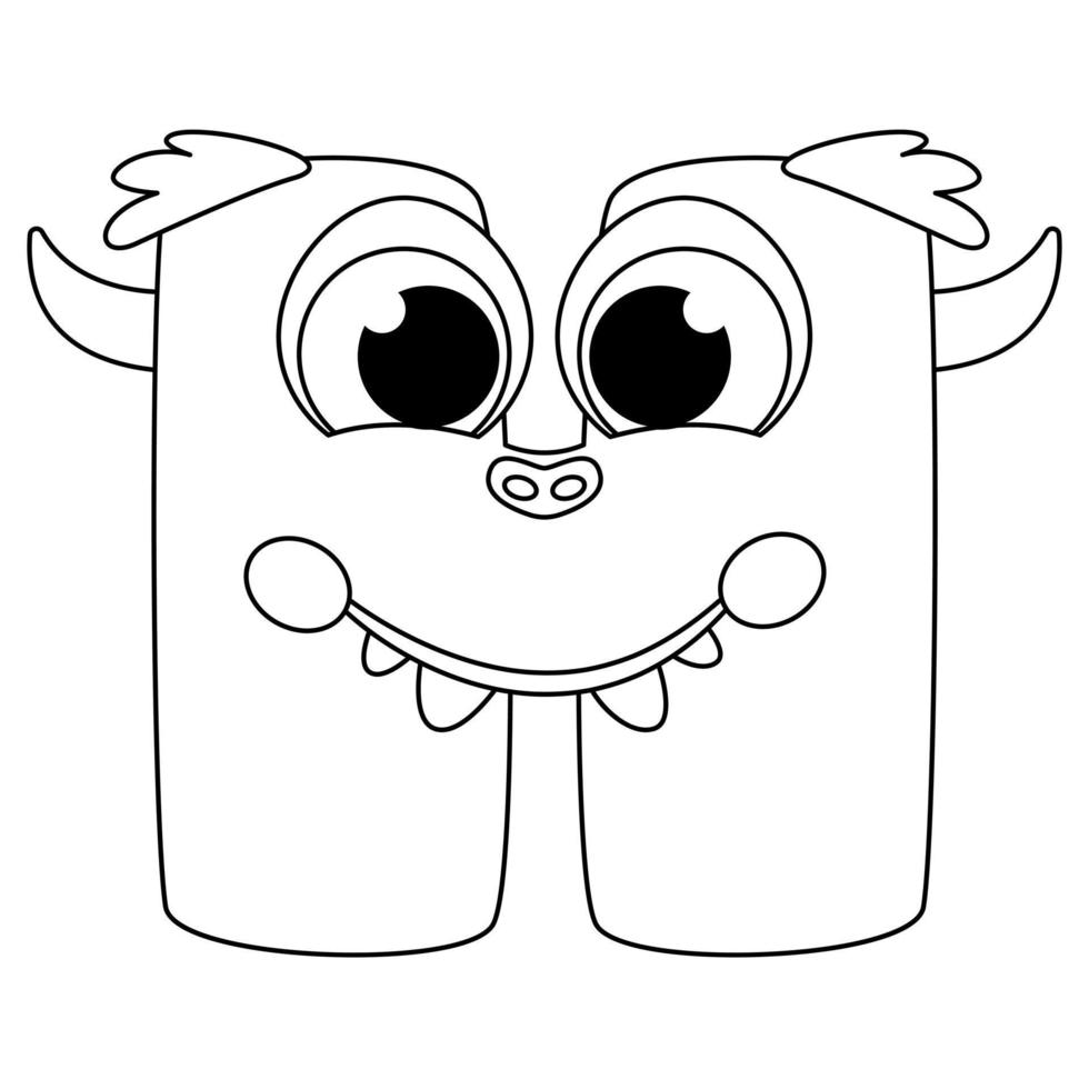 letra h. Libro de páginas para colorear del alfabeto inglés de monstruos para niños con monstruos letra h. Libro de páginas para colorear del alfabeto inglés de monstruos para niños con monstruos