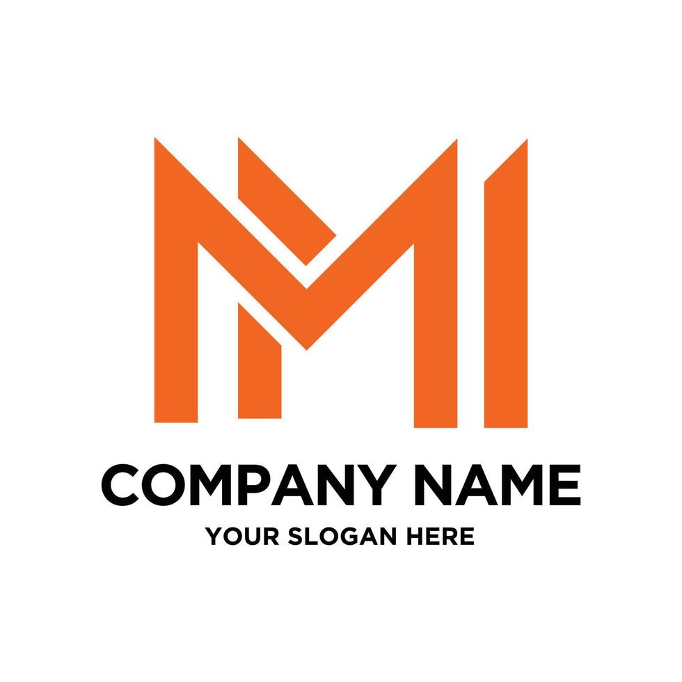 Letter MM Simple Design vector