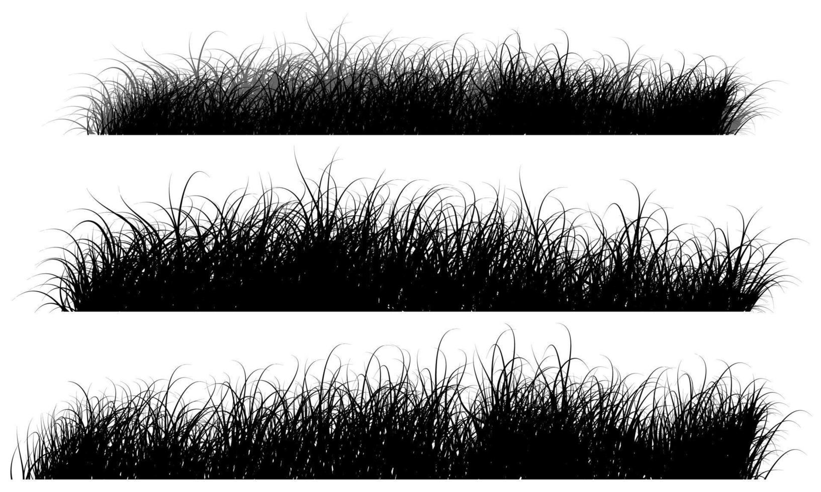 grass foreground, grass black vector