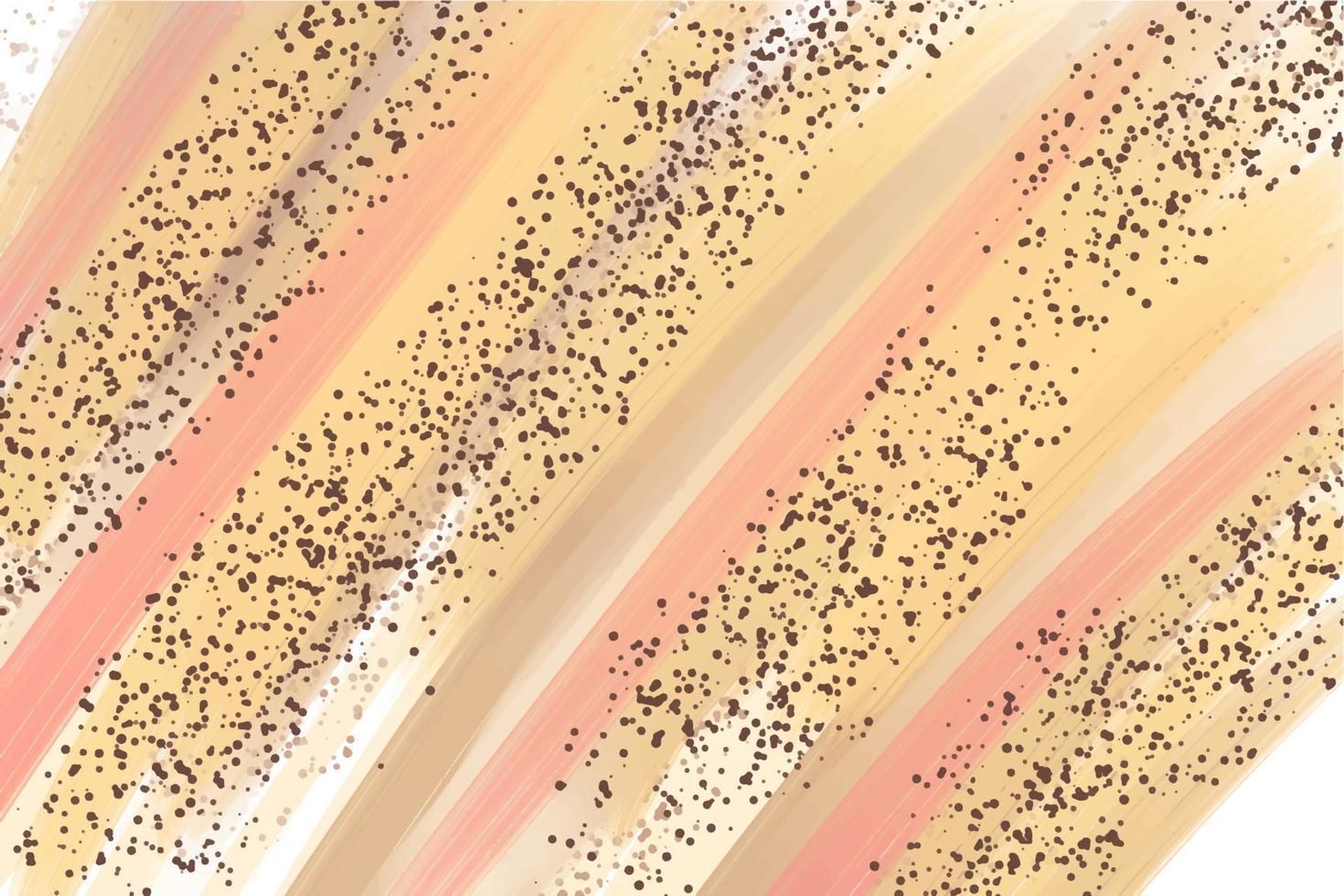 Coffee style watercolor background, cream colors vector