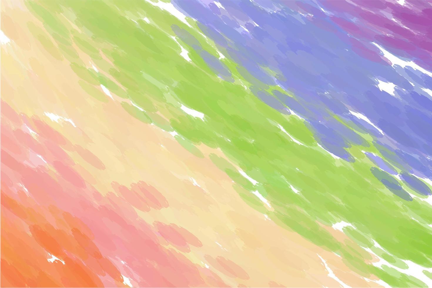 Watercolor background in rainbow colors vector