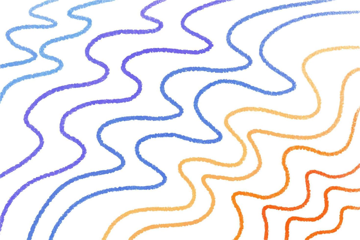 Pencil wavy background in doodle style, lines vector