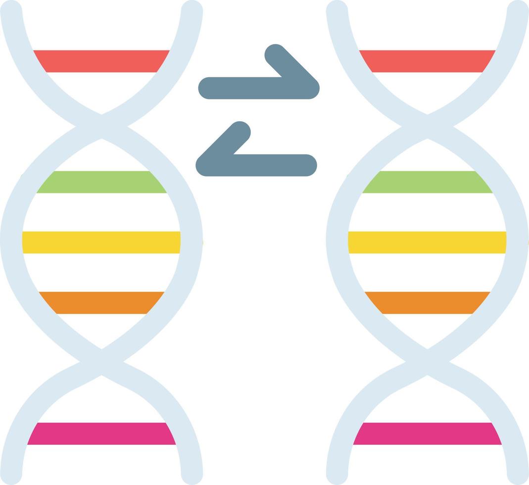 Ilustración de vector de transferencia de ADN en un fondo. Símbolos de calidad premium. Iconos vectoriales para concepto y diseño gráfico.