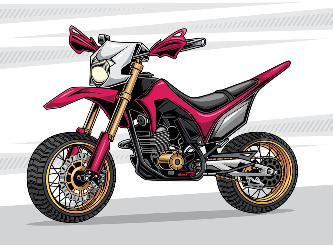 supermoto vector  illustration