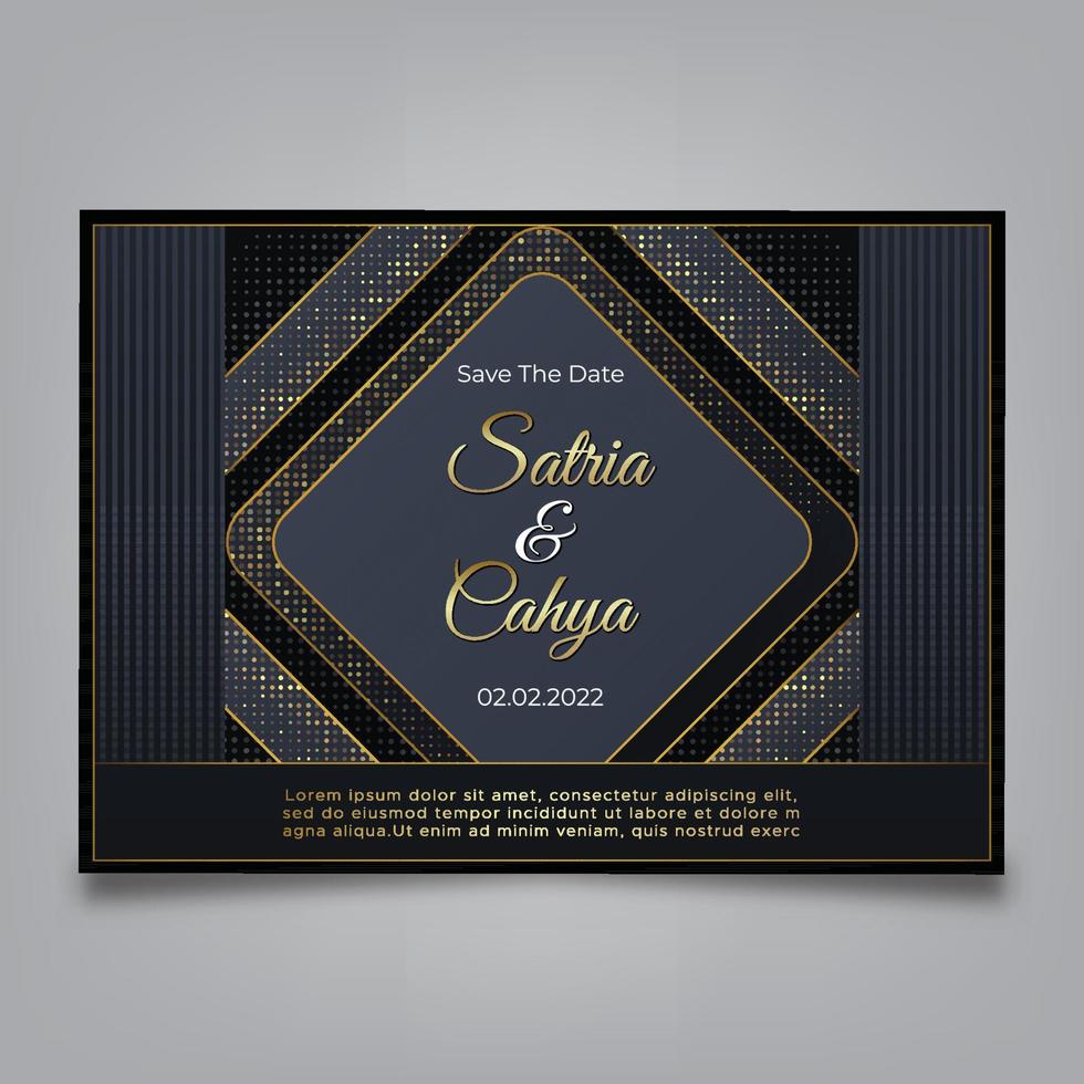 Wedding invitation , Luxury background theme vector