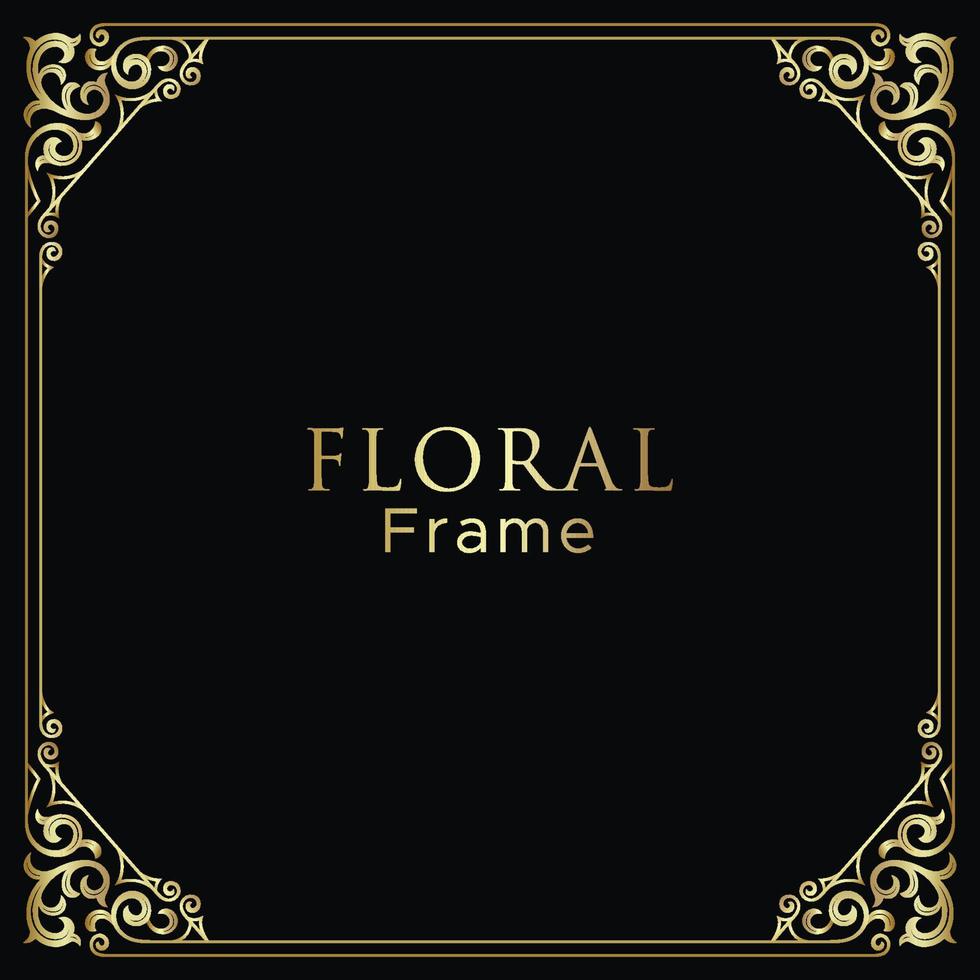 Elegand Floral Ornament  Frame template vector