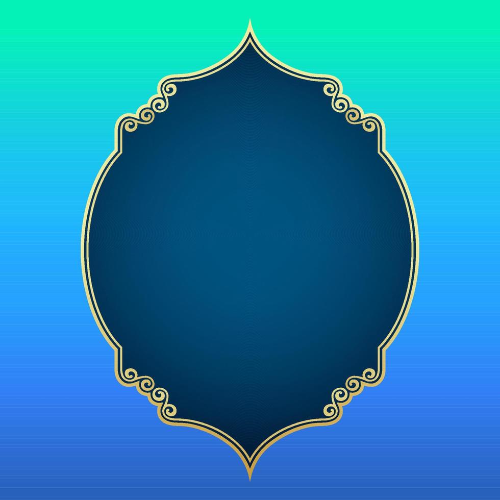 Islamic badge frame, for islamic background decoration vector