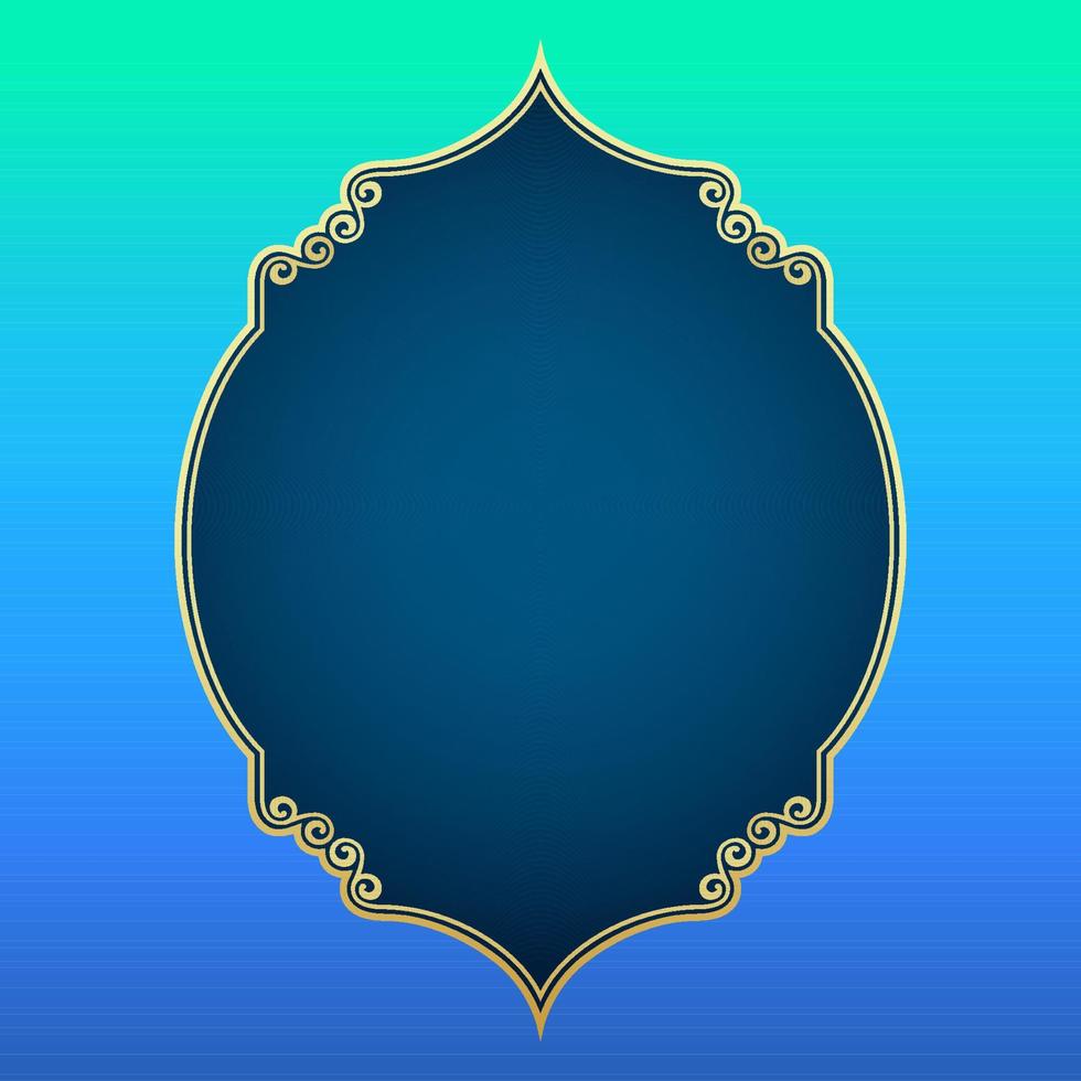 Islamic badge frame, for islamic background decoration vector