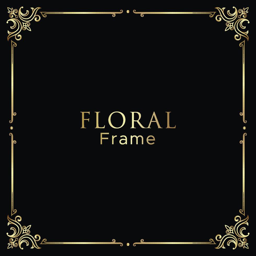 Elegand Floral Ornament  Frame template vector