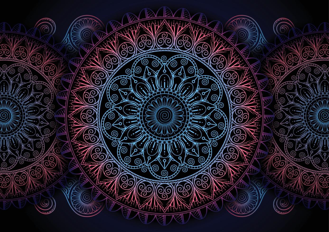 mandala ornament background vector