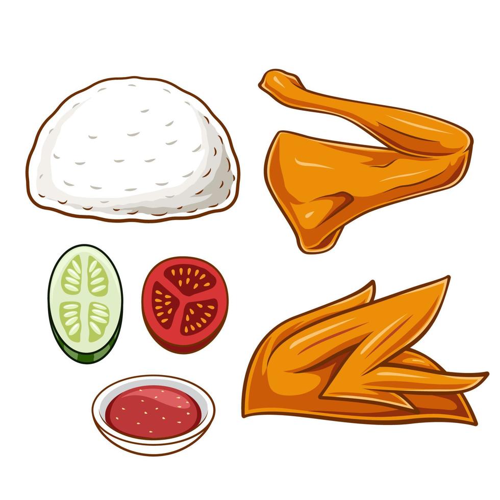 Rice and Chicken Vector