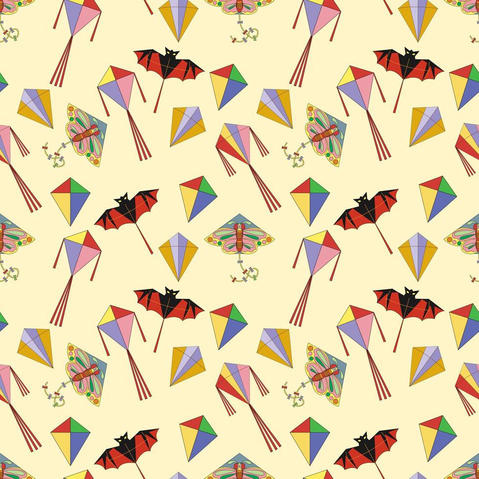 Cute seamples pattern design vector