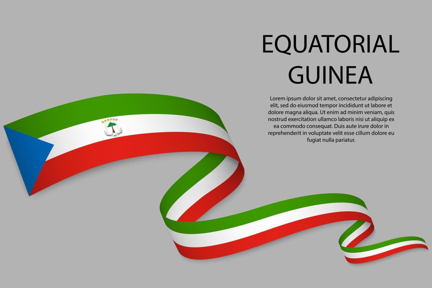 Waving ribbon or banner with flag vector