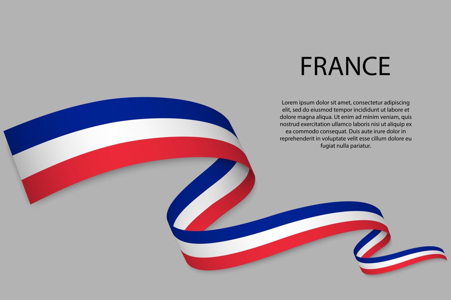 Waving ribbon or banner with flag vector