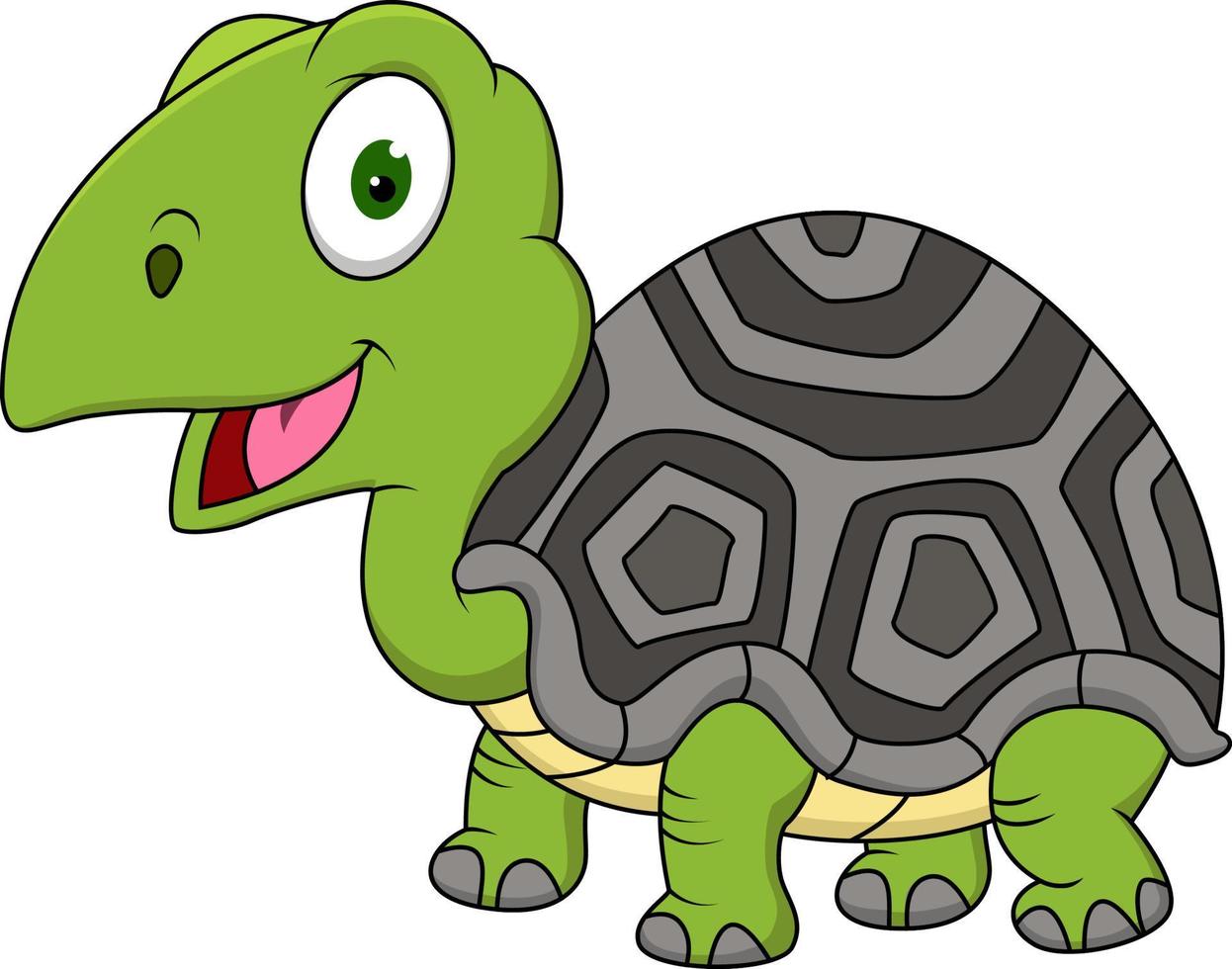 Cartoon funny turtle vector