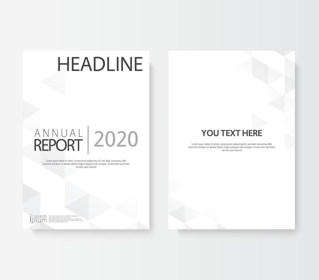 Front and back abstract cover modern flyers brochure vector