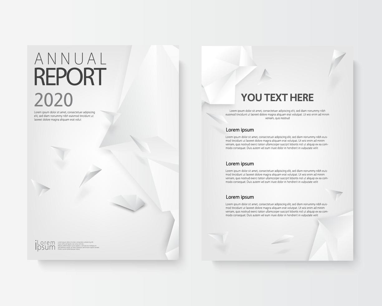 Front and back abstract cover modern flyers brochure vector