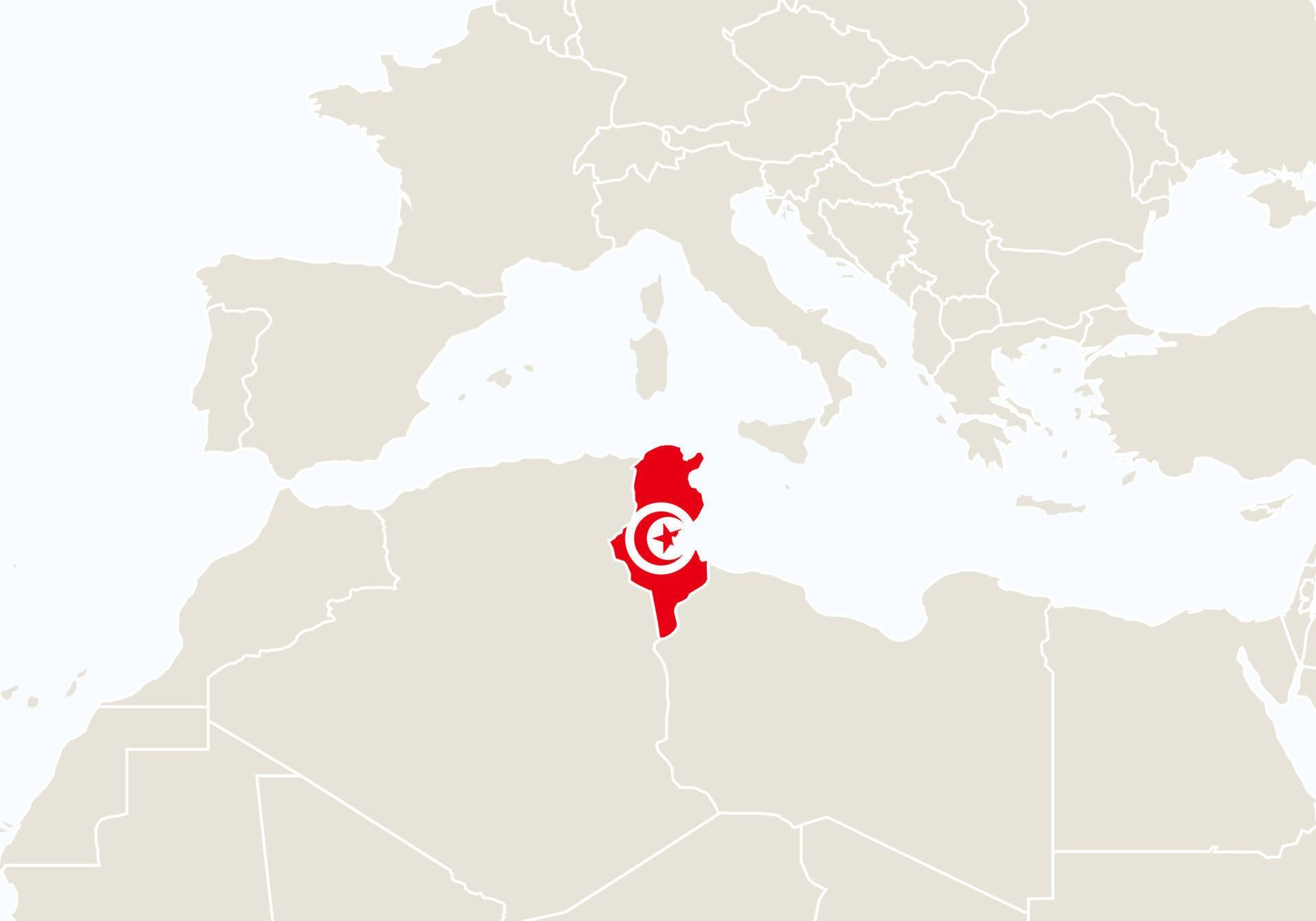 Africa With Highlighted Tunisia Map 8078888 Vector Art At Vecteezy Africa With Highlighted Tunisia Map Vector 