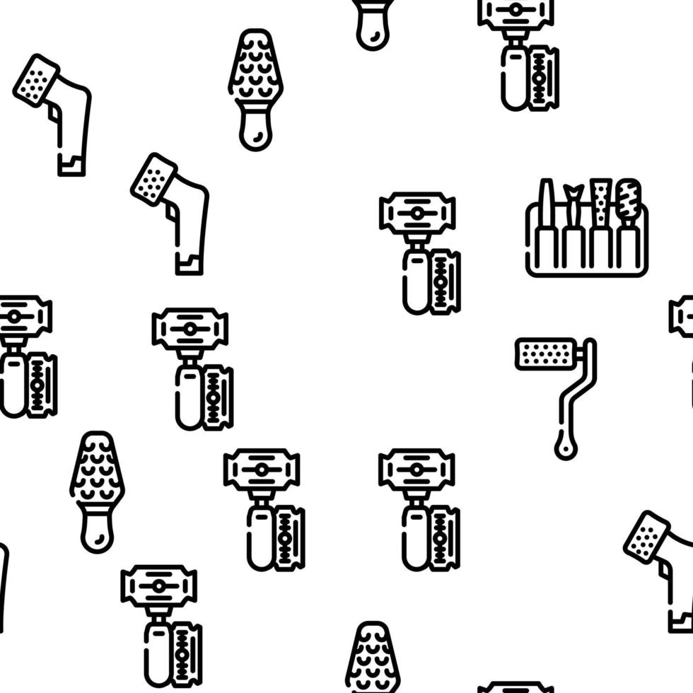 Callus Remover Tool Vector Seamless Pattern