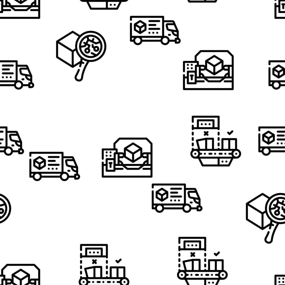 Production Business Vector Seamless Pattern