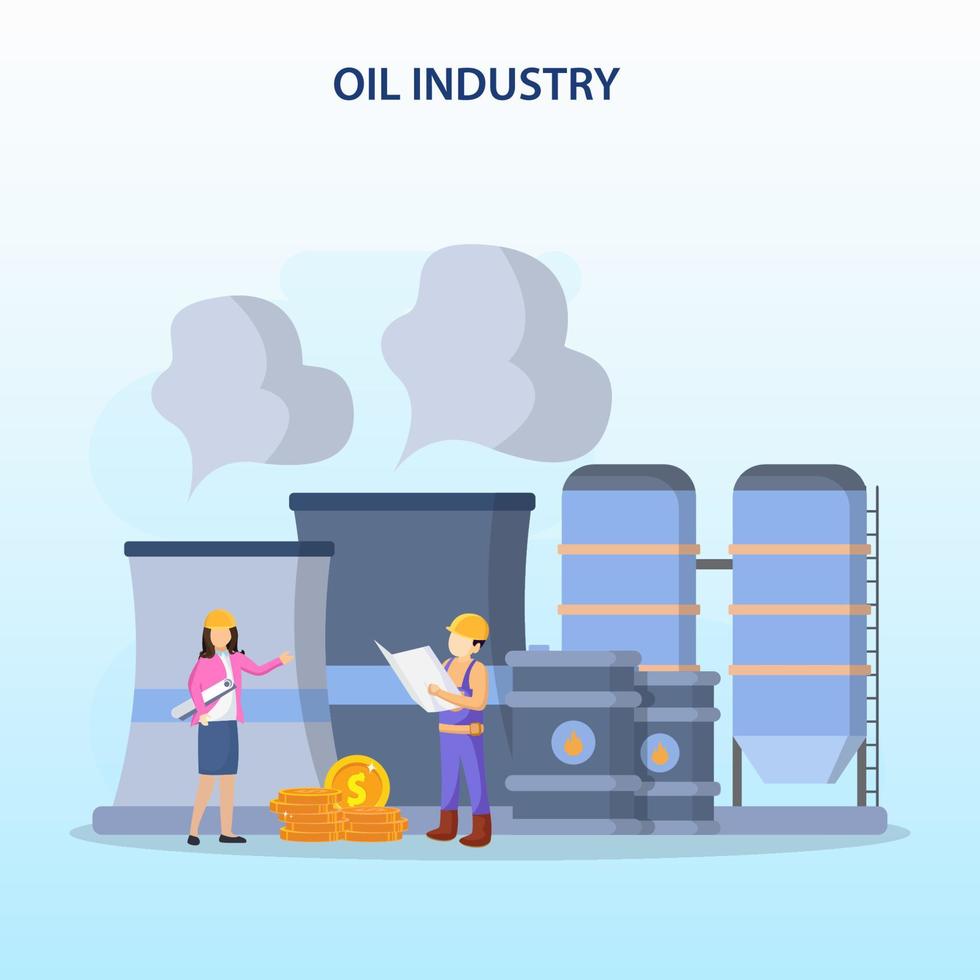 personaje de hombre de negocios mirando el precio decreciente del gráfico de aceite con tambor de aceite y monedas vector plano