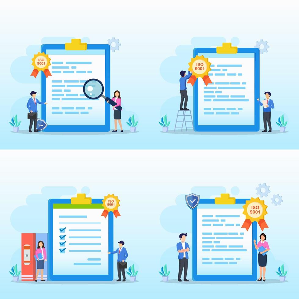 Planning Schedule concept, People filling out the schedule on a giant calendar, work planning, work in progress. Flat vector template style Suitable for Web Landing Pages.