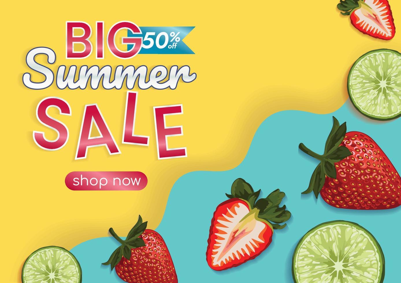 big promo summer sale promotion vector