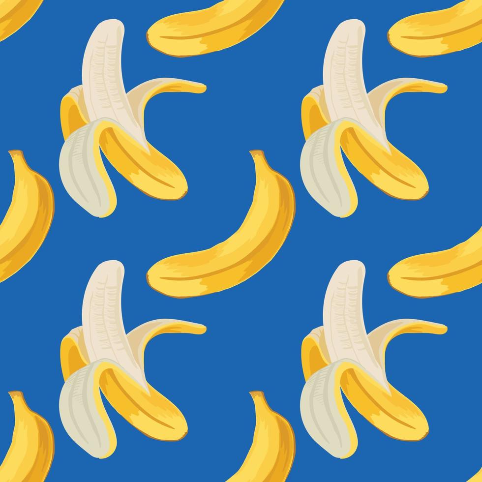funny bananas seamless pattern design vector