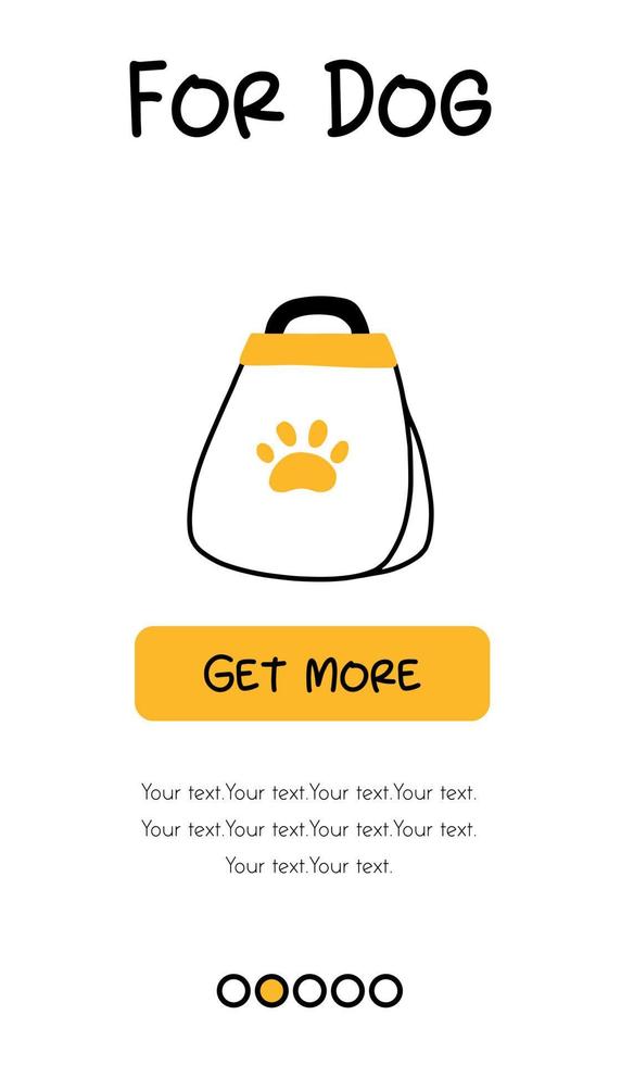 Screenshots of the pet store and mobile application. Menu banner vector template for website and app development. Pet shop templates for store. Templates for dogs.