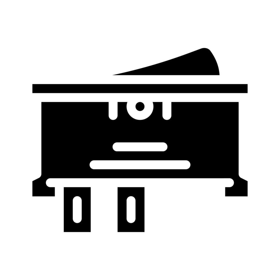 single pole single throw switch glyph icon vector illustration
