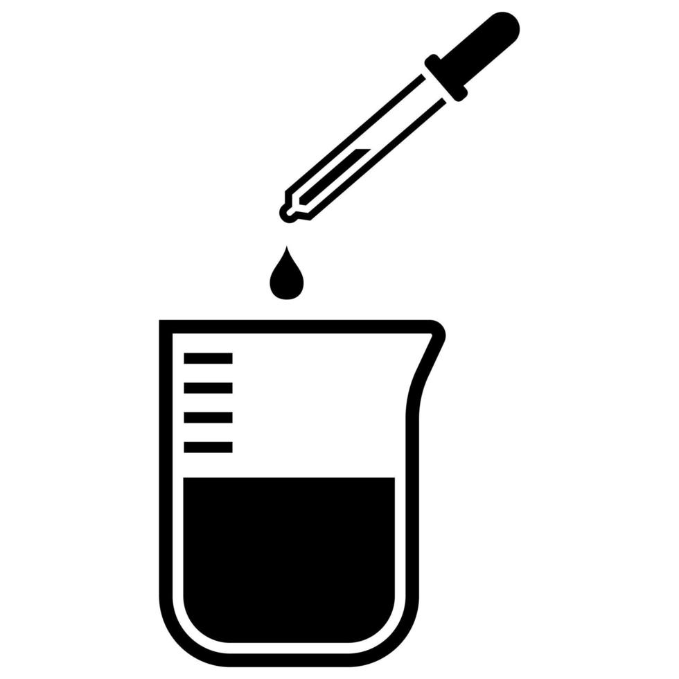 icono de equipo de laboratorio de ciencias. vector