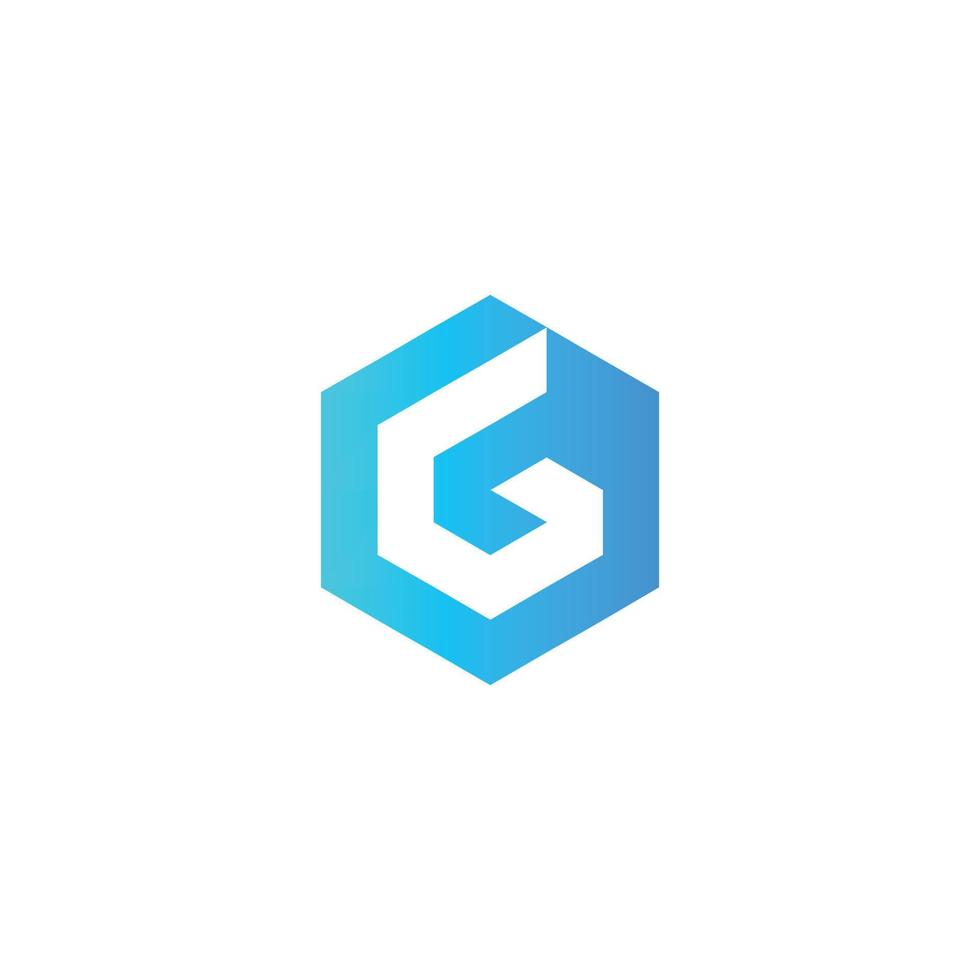 elementos de plantilla de diseño de icono de logotipo de letra g vector