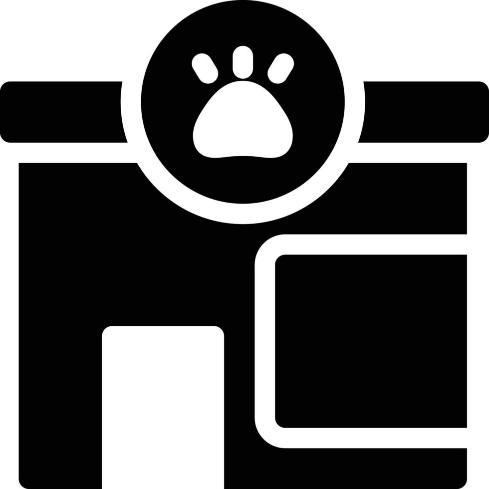 ilustración de vector de tienda de mascotas en un fondo. símbolos de calidad premium. iconos vectoriales para concepto y diseño gráfico.