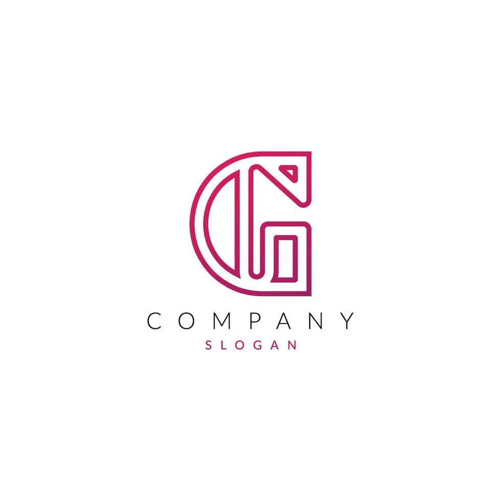 Creative and Modern G Letter logo Icon vector element Shape.