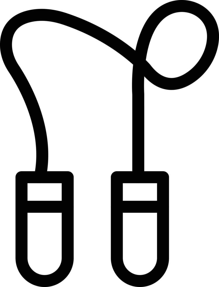 ilustración de vector de cuerda de salto en un fondo. símbolos de calidad premium. iconos vectoriales para concepto y diseño gráfico.