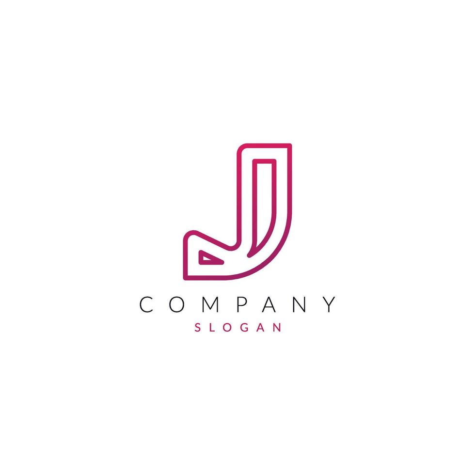 Creative and Modern J Letter logo Icon vector element Shape.