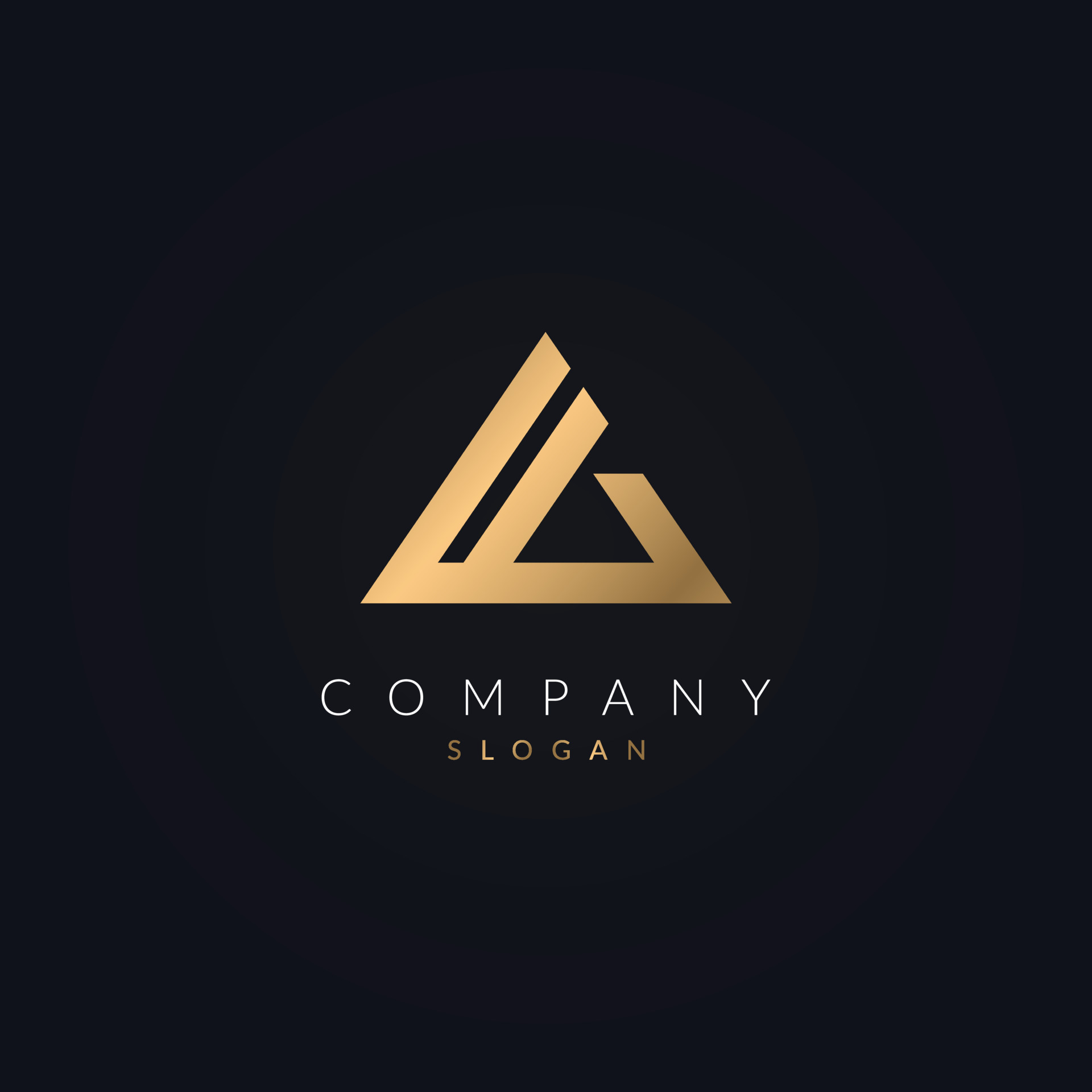golden color modern A letter business Logo Icon typeface logotype ...