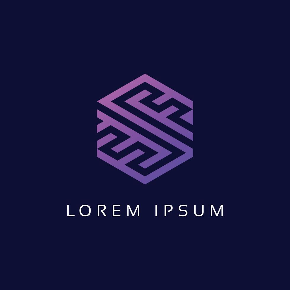 EF Letter Logo Icon Vector Template elements, Modern, Corporate, Unique, Polygon shape