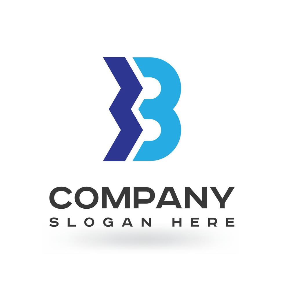 Modern Colorful B Letter logo design Vector Template elements., Unique, Modern, Corporate